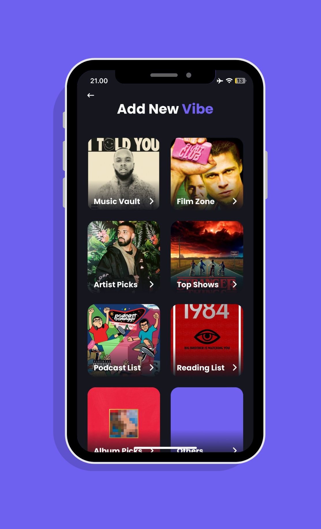MyVibe sharing tools